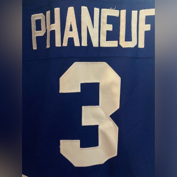 Maple Leafs Phaneuf #3 Reebok Jersey Youth S/M - Picture 7 of 9
